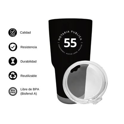 Termo Vaso Térmico 30 Oz Negro Personalizable Logo
