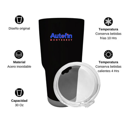 Termo Vaso Térmico 30 Oz Negro Personalizable Logo