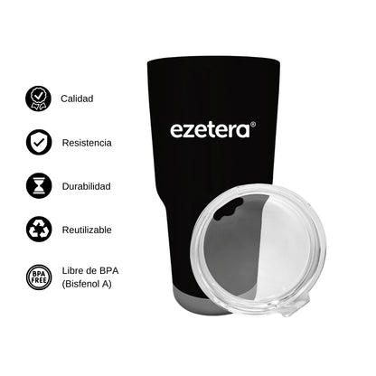 Termo Vaso Térmico 30 Oz Negro Personalizable Logo