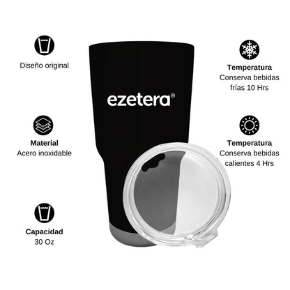 Termo Vaso Térmico 30 Oz Negro Personalizable Logo