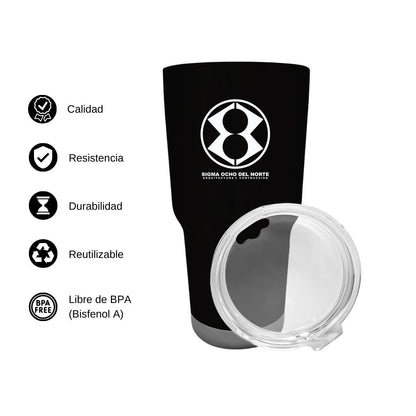 Termo Vaso Térmico 30 Oz Negro Personalizable Logo