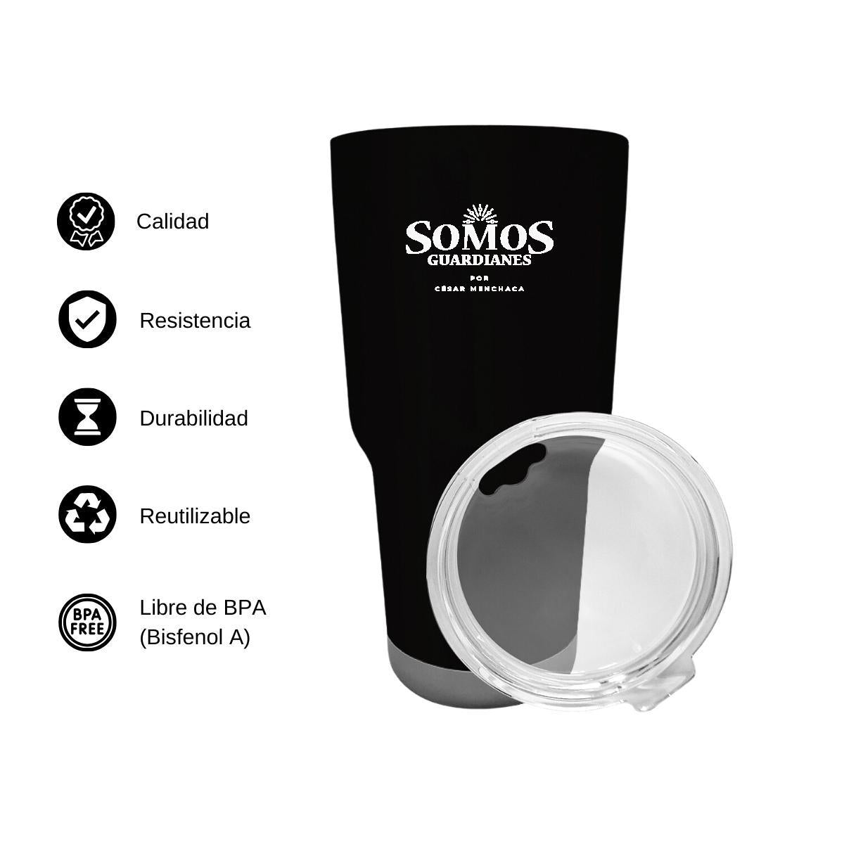 Termo Vaso Térmico 30 Oz Negro Personalizable Logo