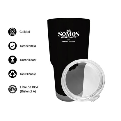 Termo Vaso Térmico 30 Oz Negro Personalizable Logo