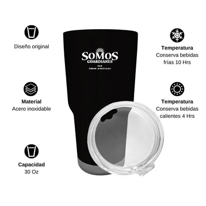 Termo Vaso Térmico 30 Oz Negro Personalizable Logo