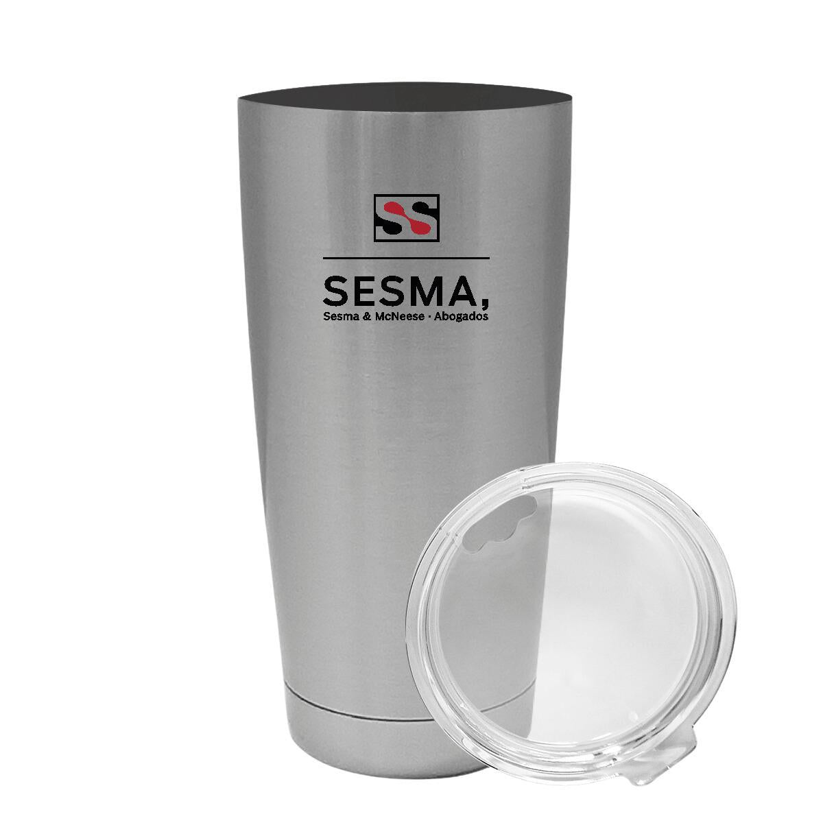 Termo Vaso Térmico 20 Oz Plata Personalizable Logo