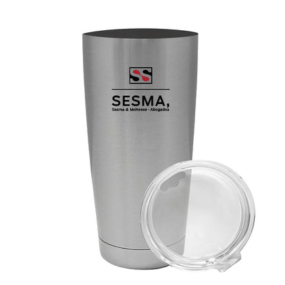 Termo Vaso Térmico 20 Oz Plata Personalizable Logo