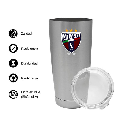 Termo Vaso Térmico 20 Oz Plata Personalizable Logo