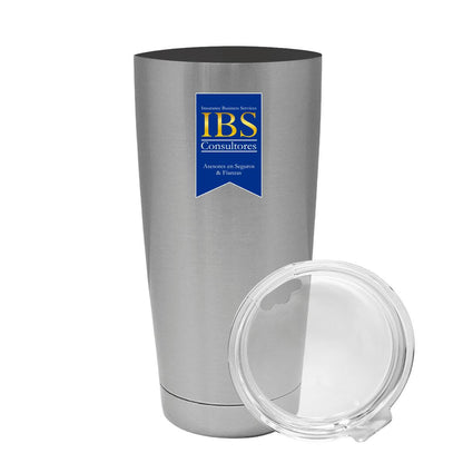 Termo Vaso Térmico 20 Oz Plata Personalizable Logo