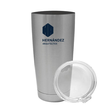 Termo Vaso Térmico 20 Oz Plata Personalizable Logo