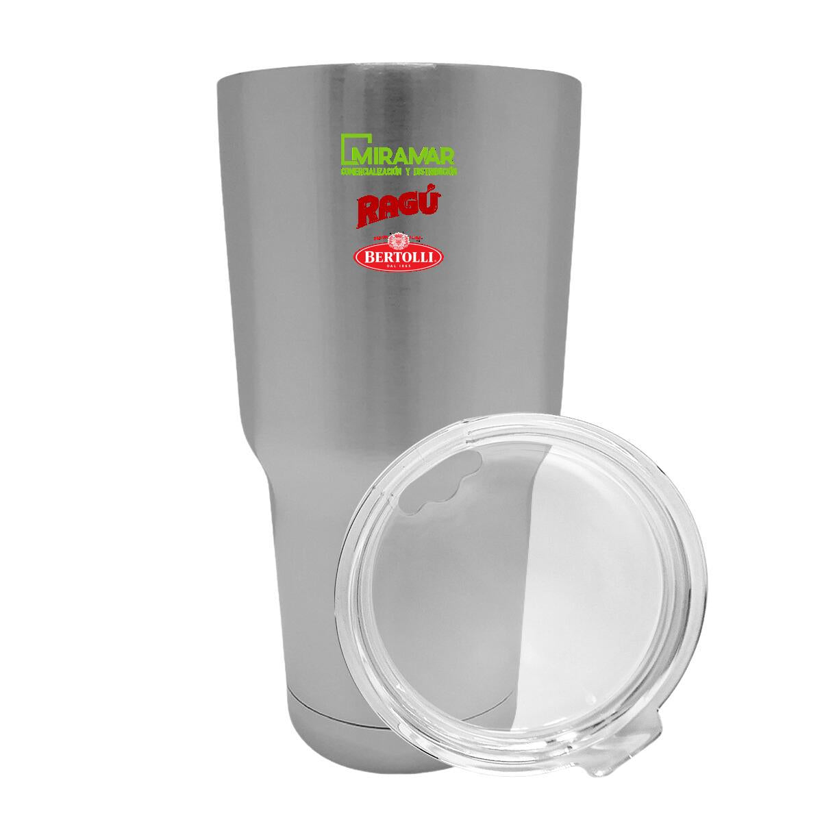 Termo Vaso Térmico 30 Oz Plata Personalizable Logo