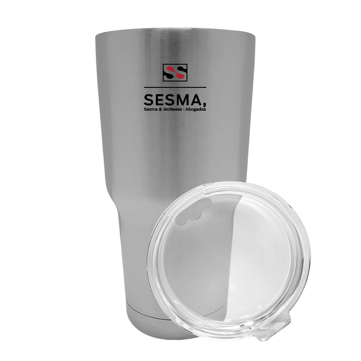 Termo Vaso Térmico 30 Oz Plata Personalizable Logo