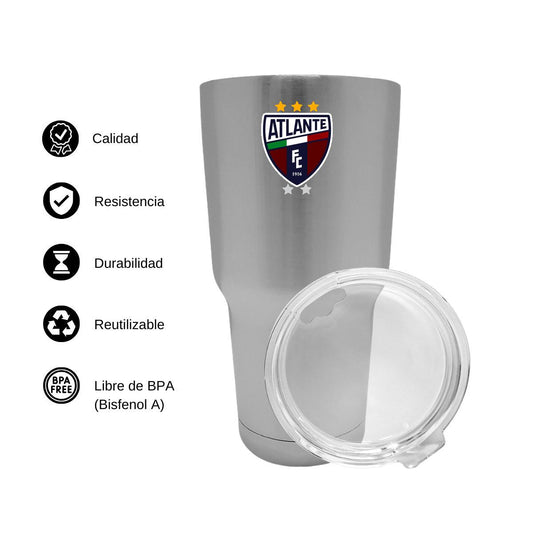 Termo Vaso Térmico 30 Oz Plata Personalizable Logo