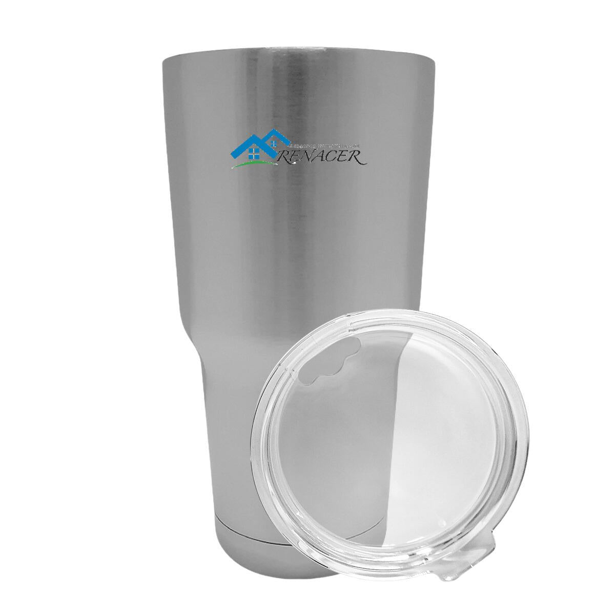 Termo Vaso Térmico 30 Oz Plata Personalizable Logo