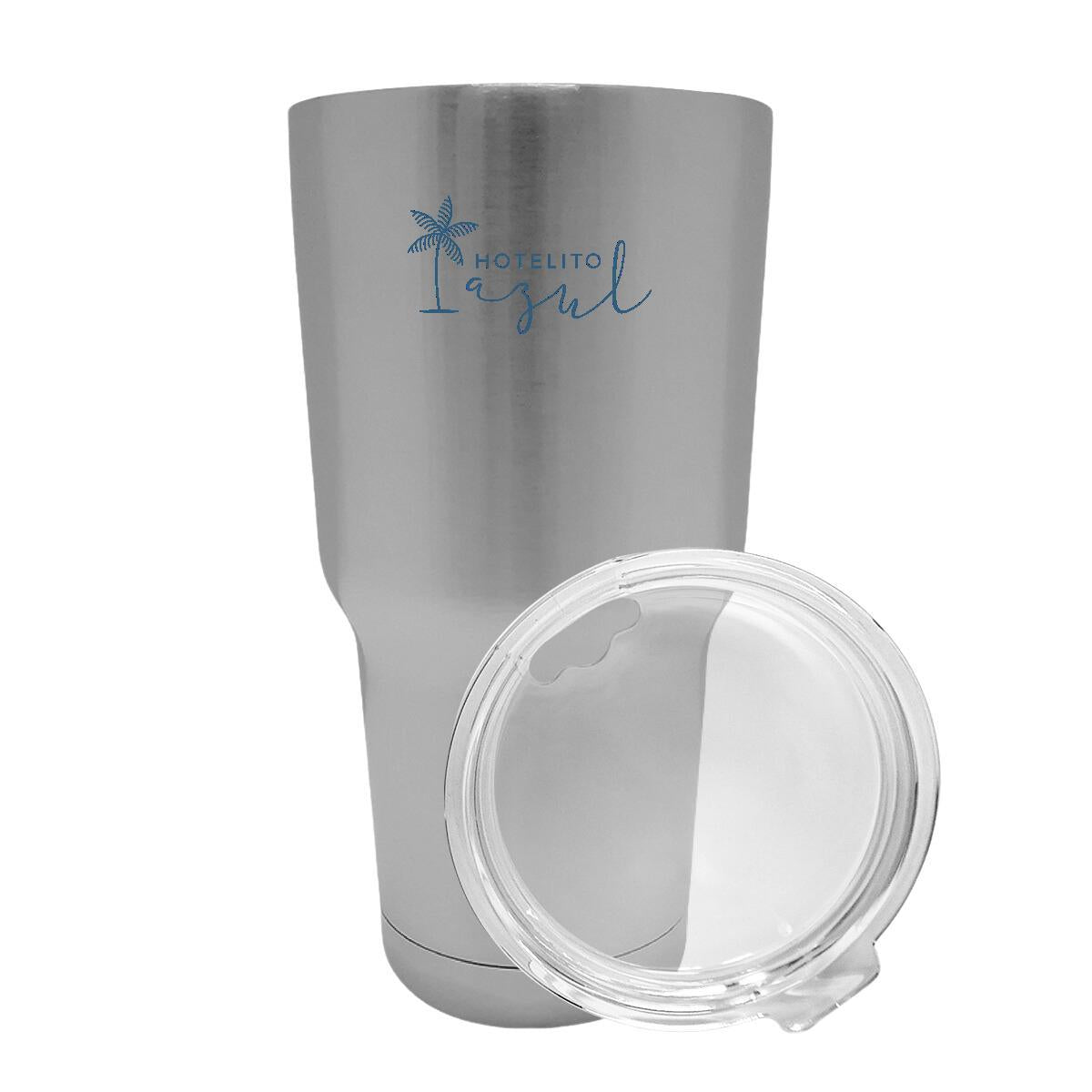 Termo Vaso Térmico 30 Oz Plata Personalizable Logo