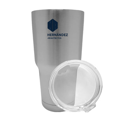Termo Vaso Térmico 30 Oz Plata Personalizable Logo