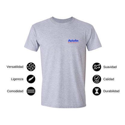 Playera Manga Corta Hombre Gris Personalizable Escudo