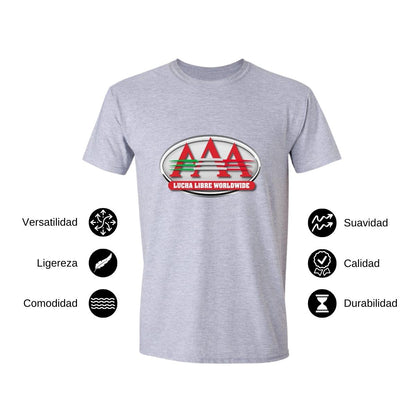 Playera Manga Corta Hombre Gris Personalizable Logo