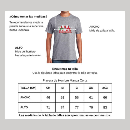 Playera Manga Corta Hombre Gris Personalizable Logo