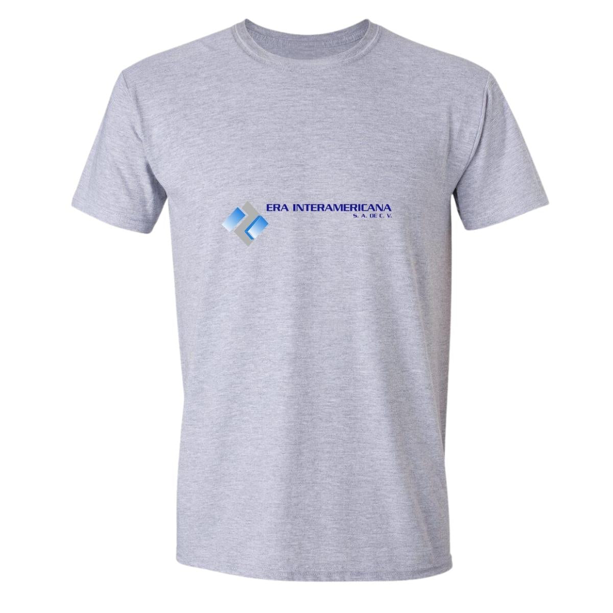 Playera Manga Corta Hombre Gris Personalizable Logo
