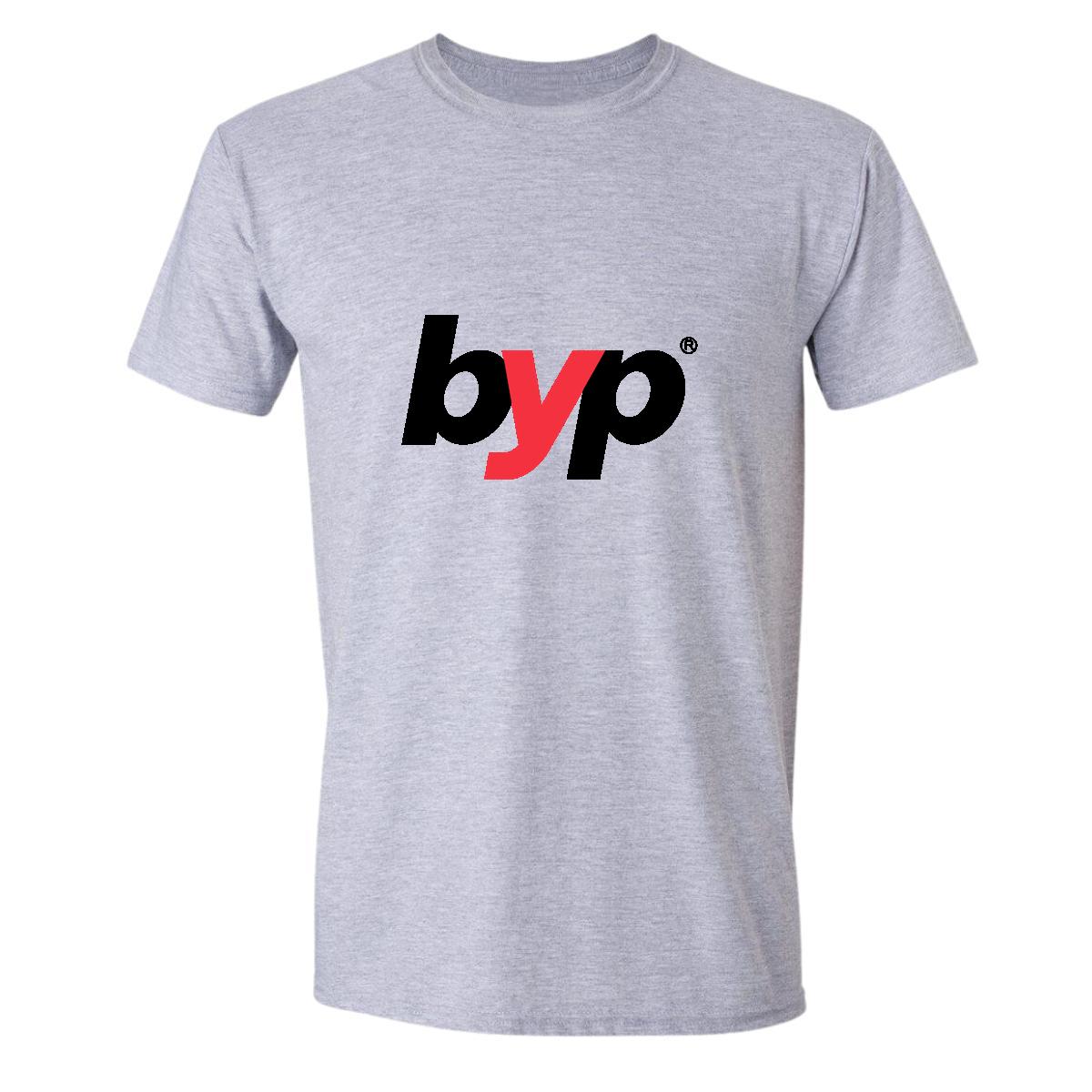 Playera Manga Corta Hombre Gris Personalizable Logo