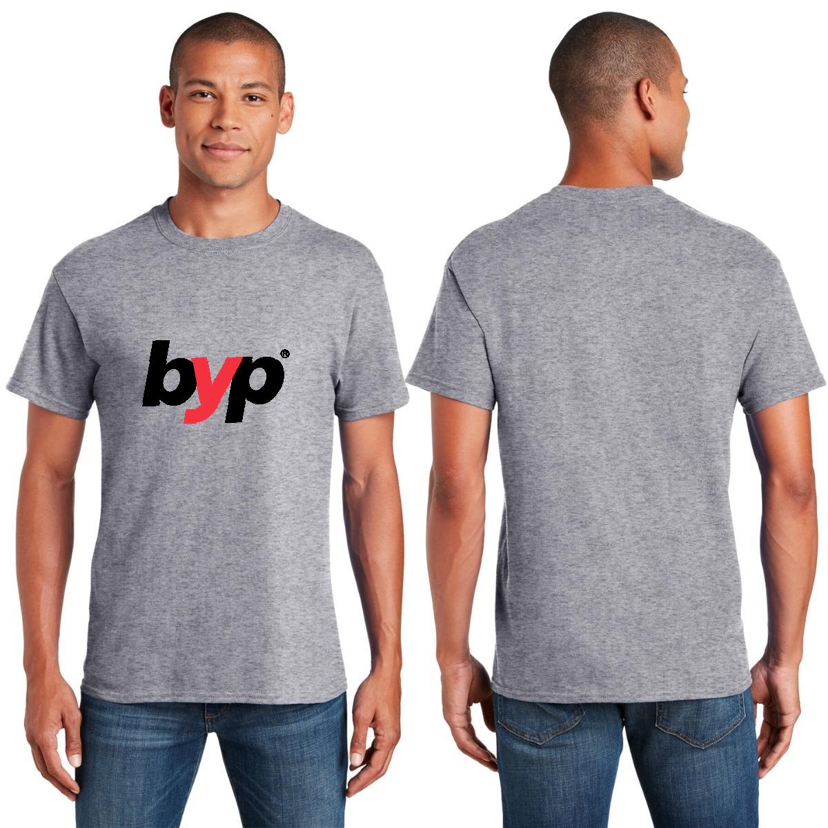 Playera Manga Corta Hombre Gris Personalizable Logo