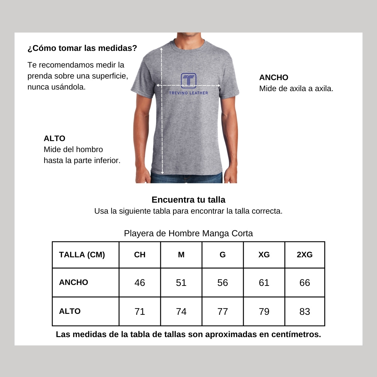 Playera Manga Corta Hombre Gris Personalizable Logo