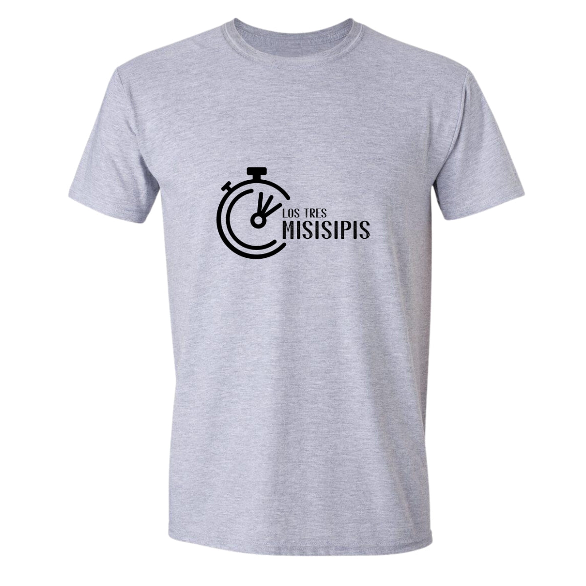 Playera Manga Corta Hombre Gris Personalizable Logo