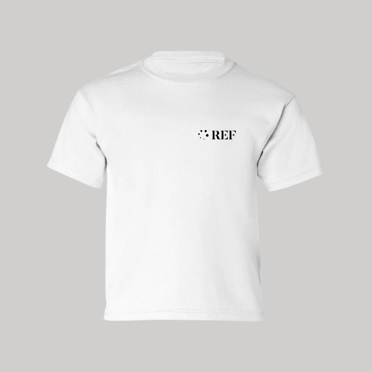 Playera Manga Corta Infantil Blanco Personalizable Escudo