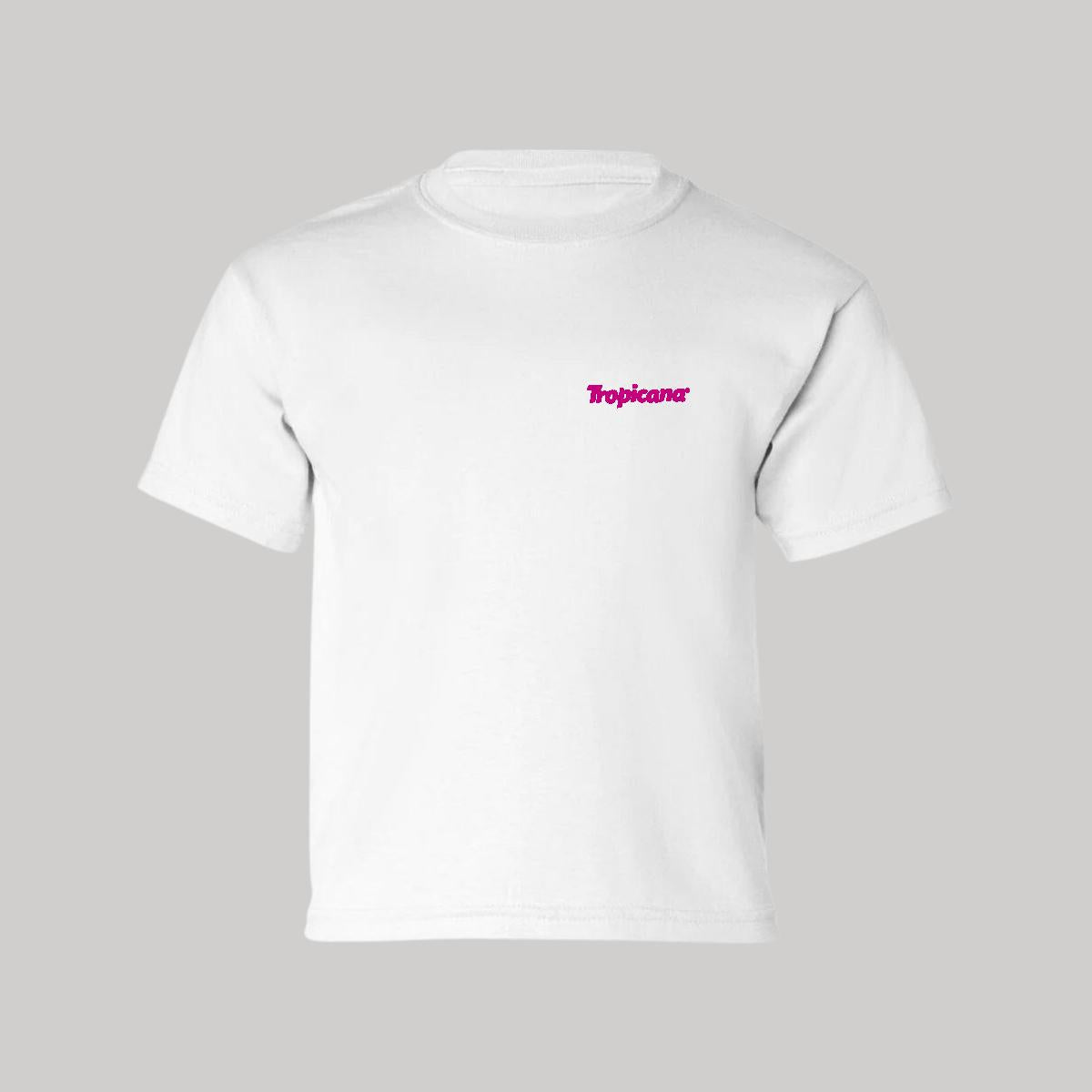 Playera Manga Corta Infantil Blanco Personalizable Escudo