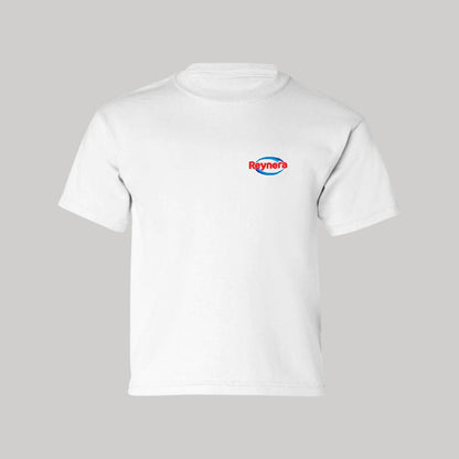 Playera Manga Corta Infantil Blanco Personalizable Escudo