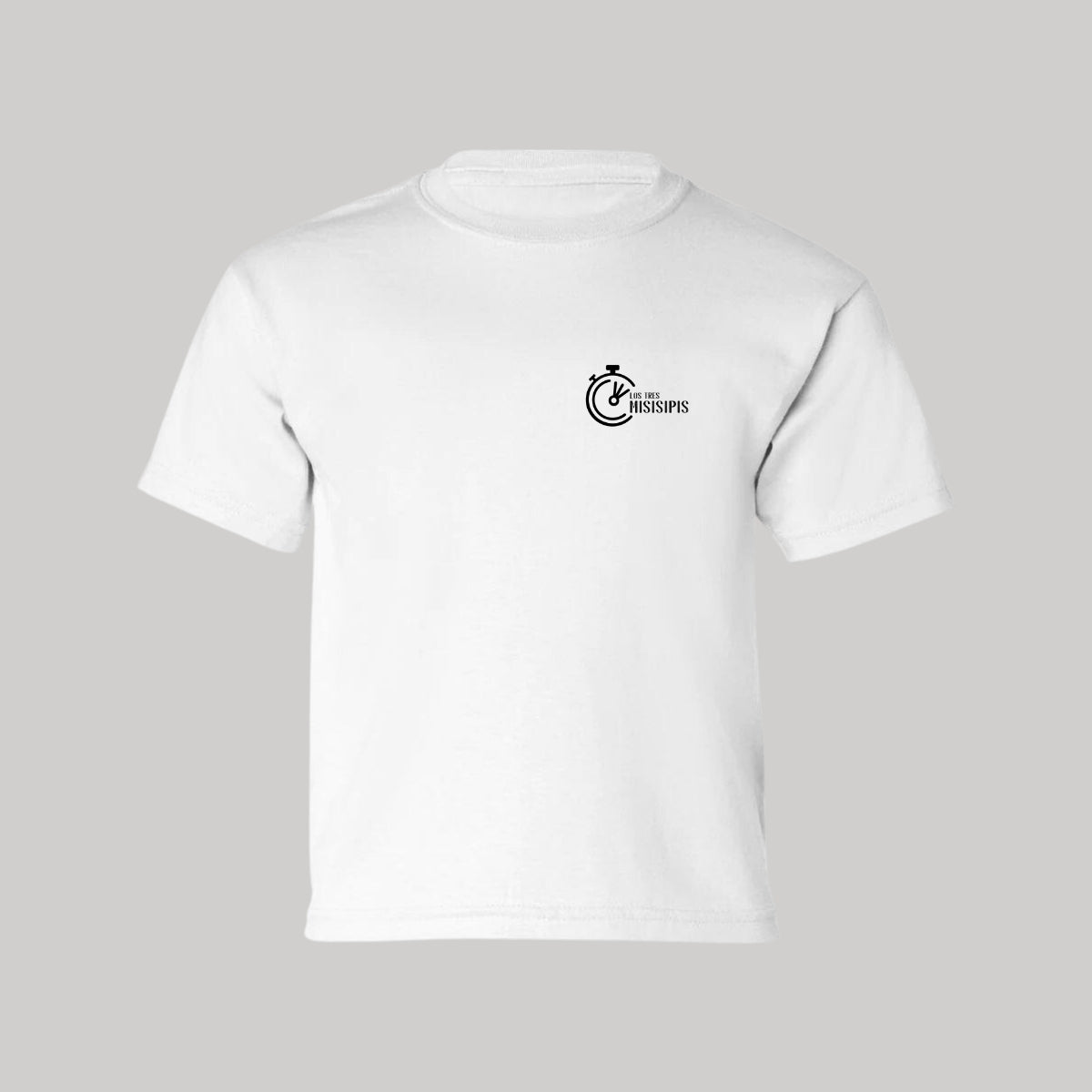 Playera Manga Corta Infantil Blanco Personalizable Escudo