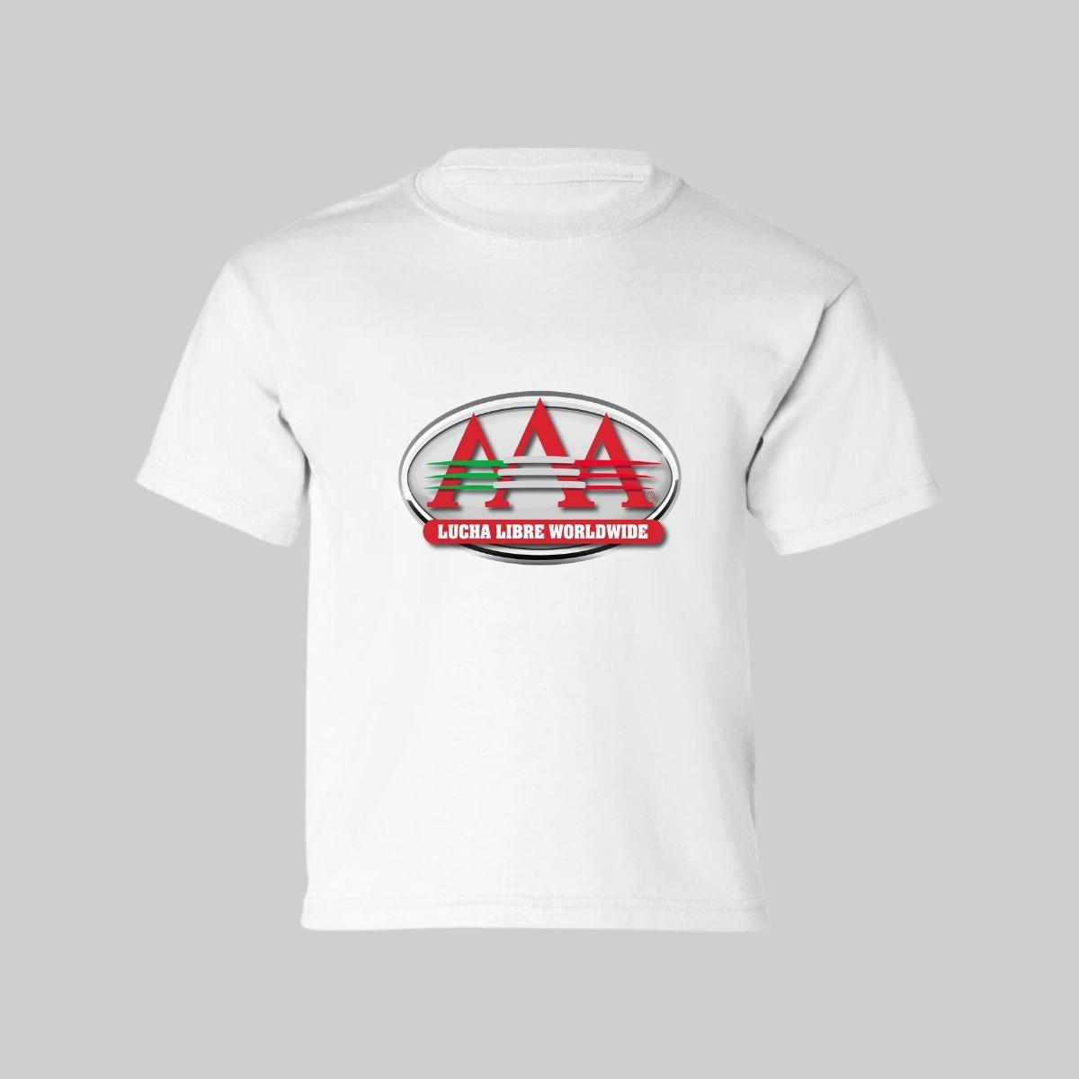 Playera Manga Corta Infantil Blanco Personalizable Logo