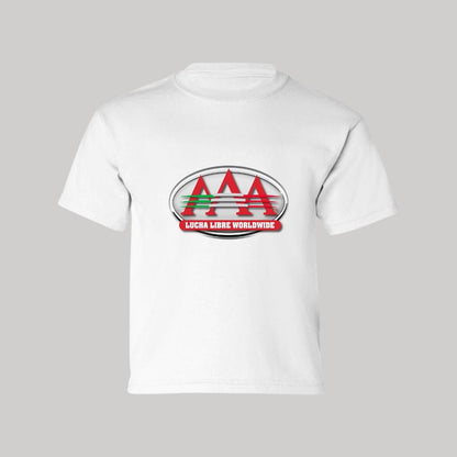 Playera Manga Corta Infantil Blanco Personalizable Logo