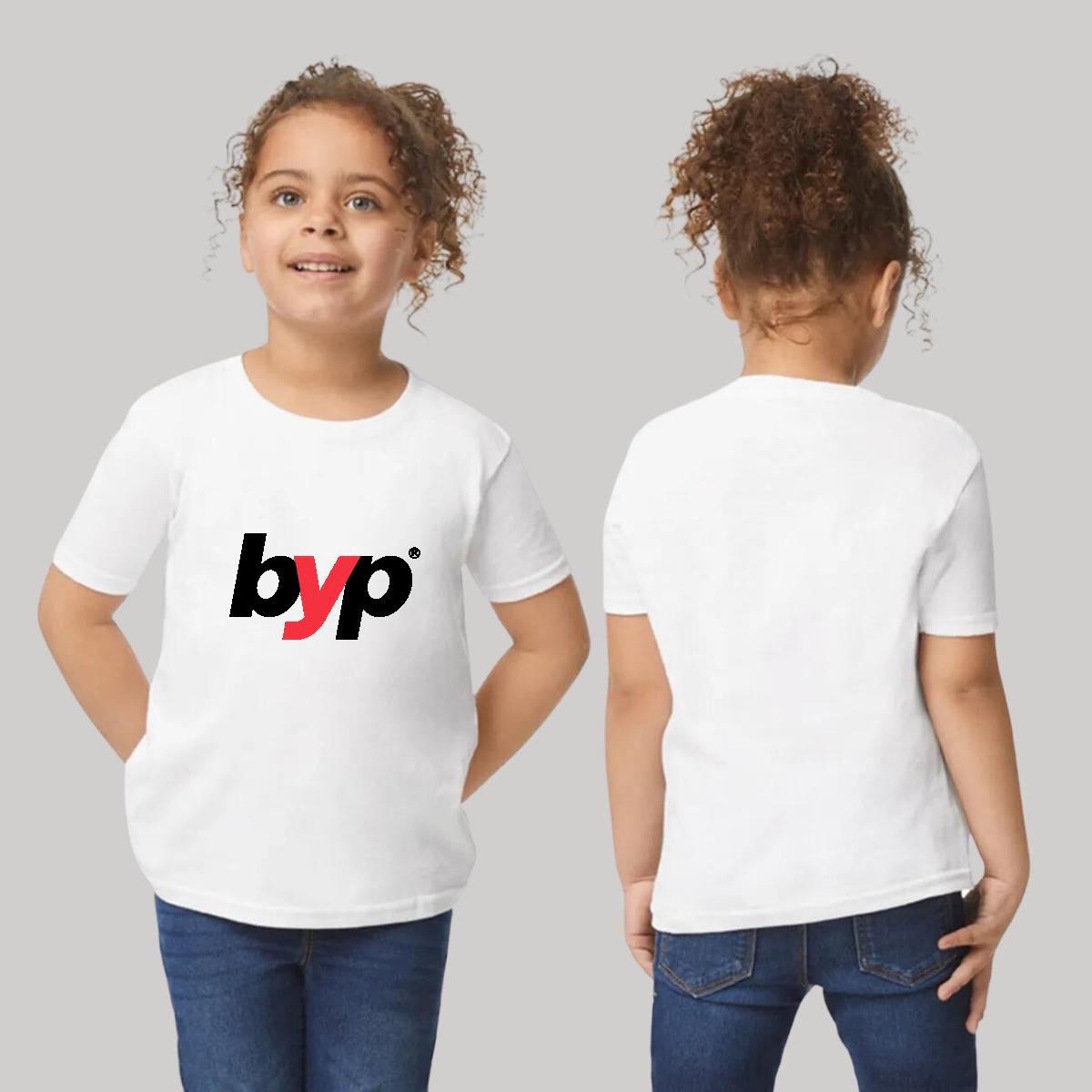 Playera Manga Corta Infantil Blanco Personalizable Logo