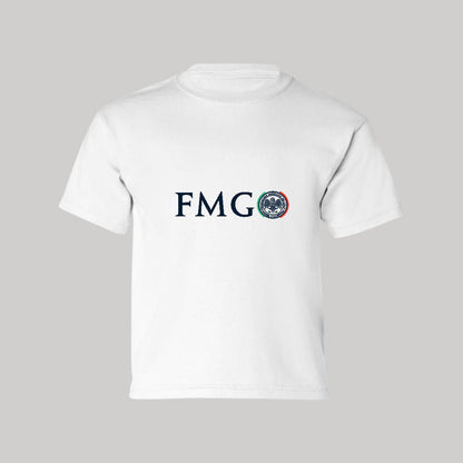 Playera Manga Corta Infantil Blanco Personalizable Logo