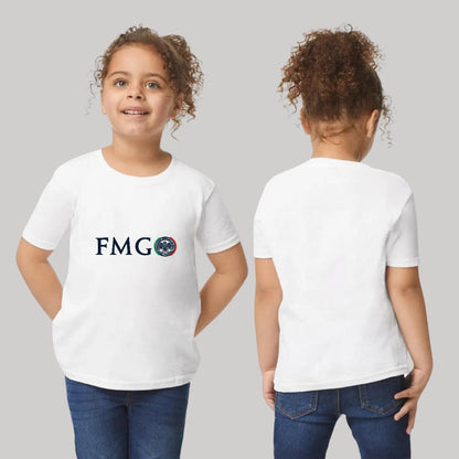 Playera Manga Corta Infantil Blanco Personalizable Logo