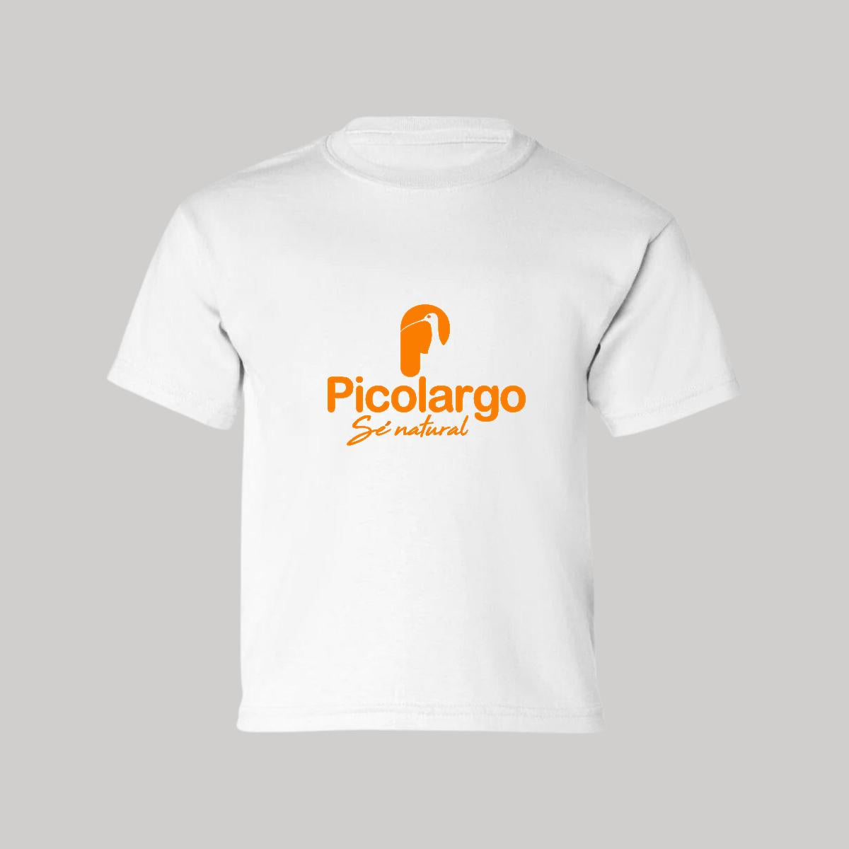 Playera Manga Corta Infantil Blanco Personalizable Logo