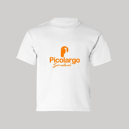 Playera Manga Corta Infantil Blanco Personalizable Logo