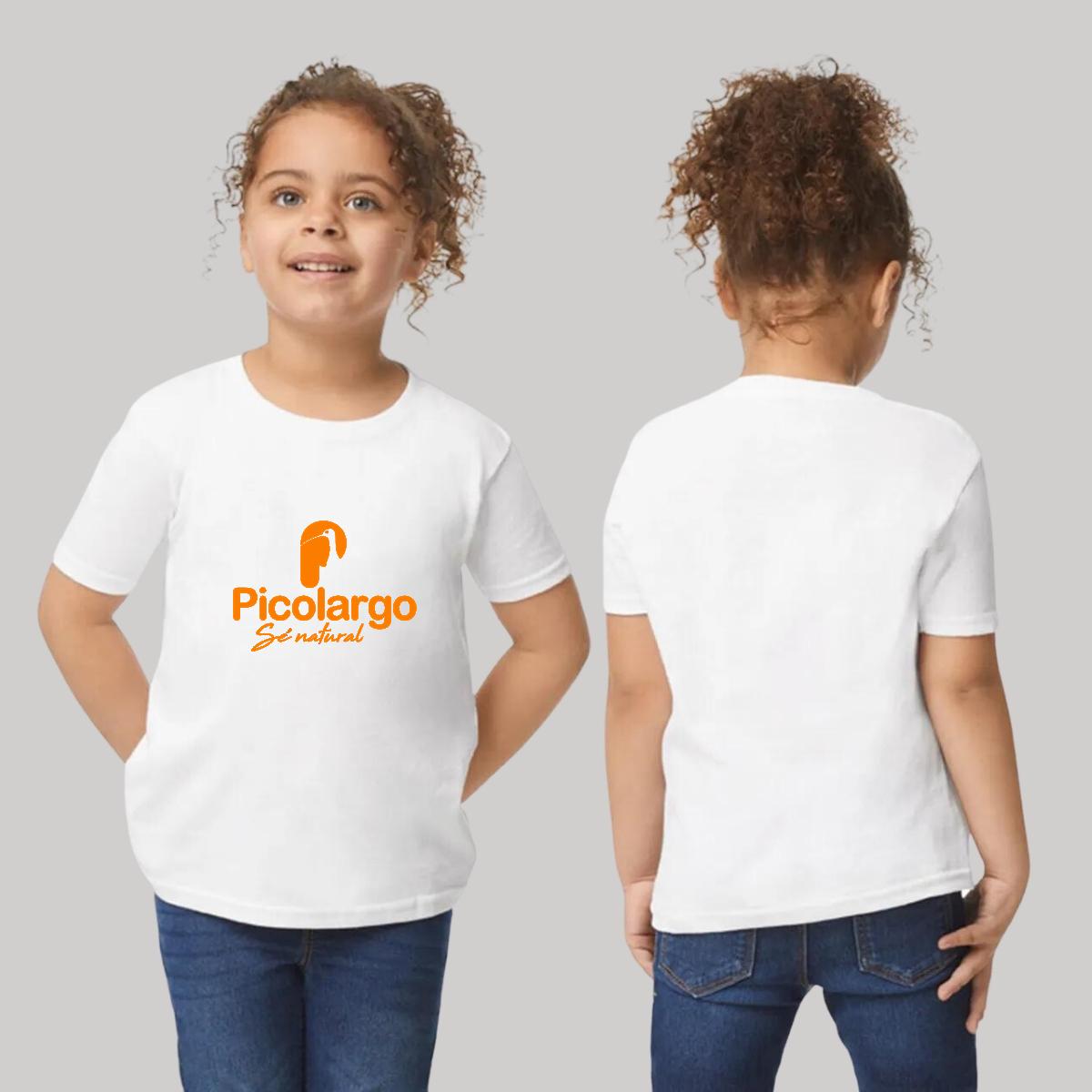 Playera Manga Corta Infantil Blanco Personalizable Logo