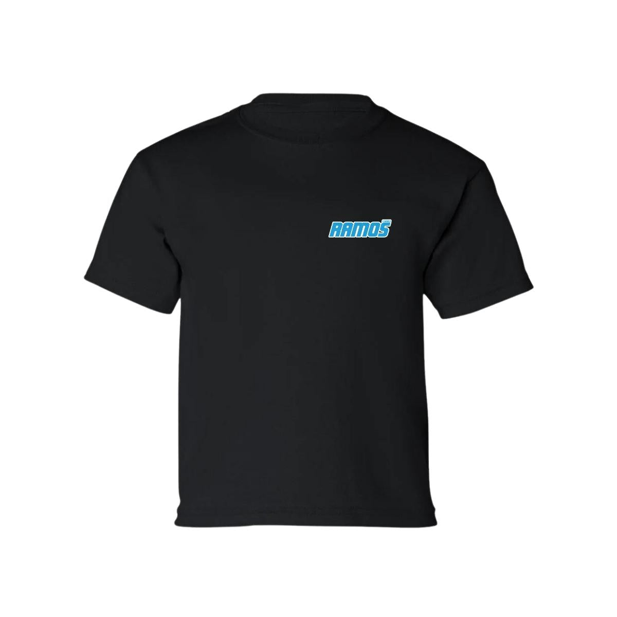 Playera Manga Corta Infantil Negro Personalizable Escudo