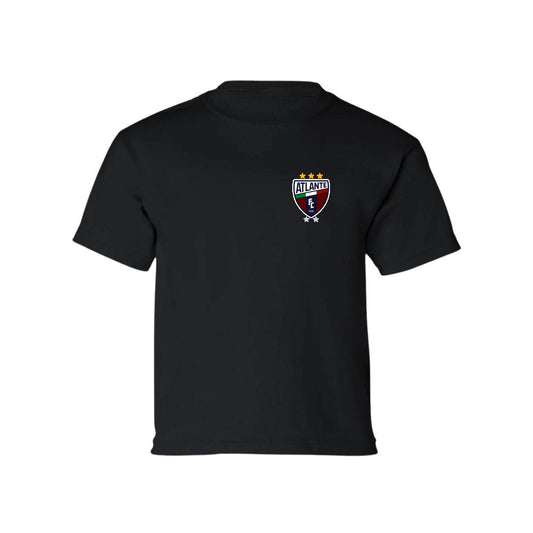 Playera Manga Corta Infantil Negro Personalizable Escudo