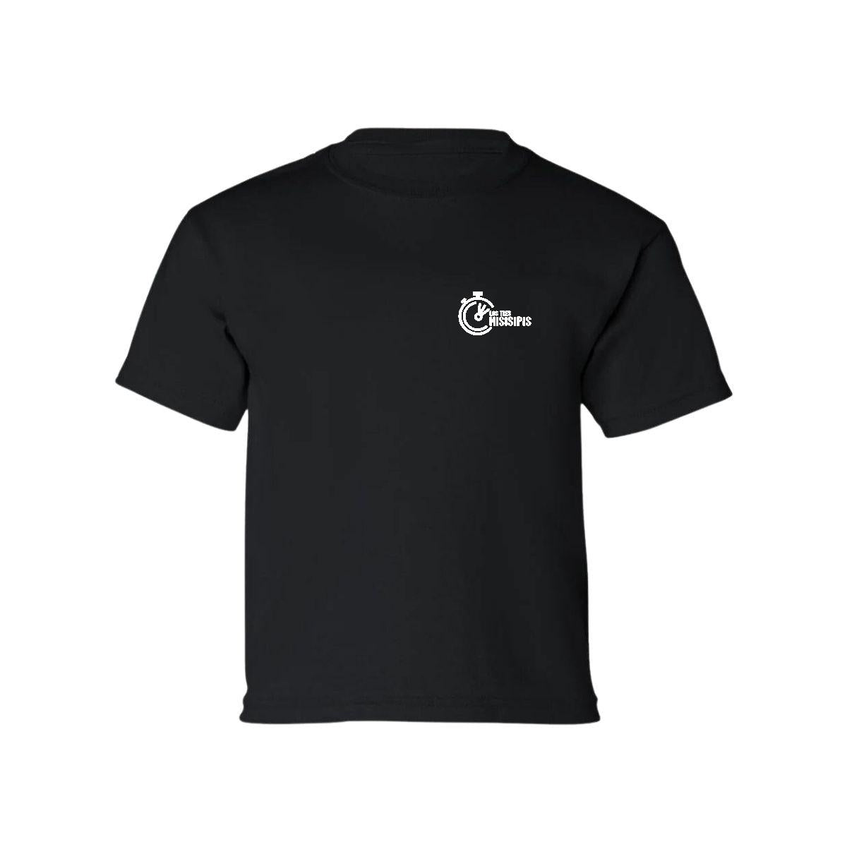 Playera Manga Corta Infantil Negro Personalizable Escudo