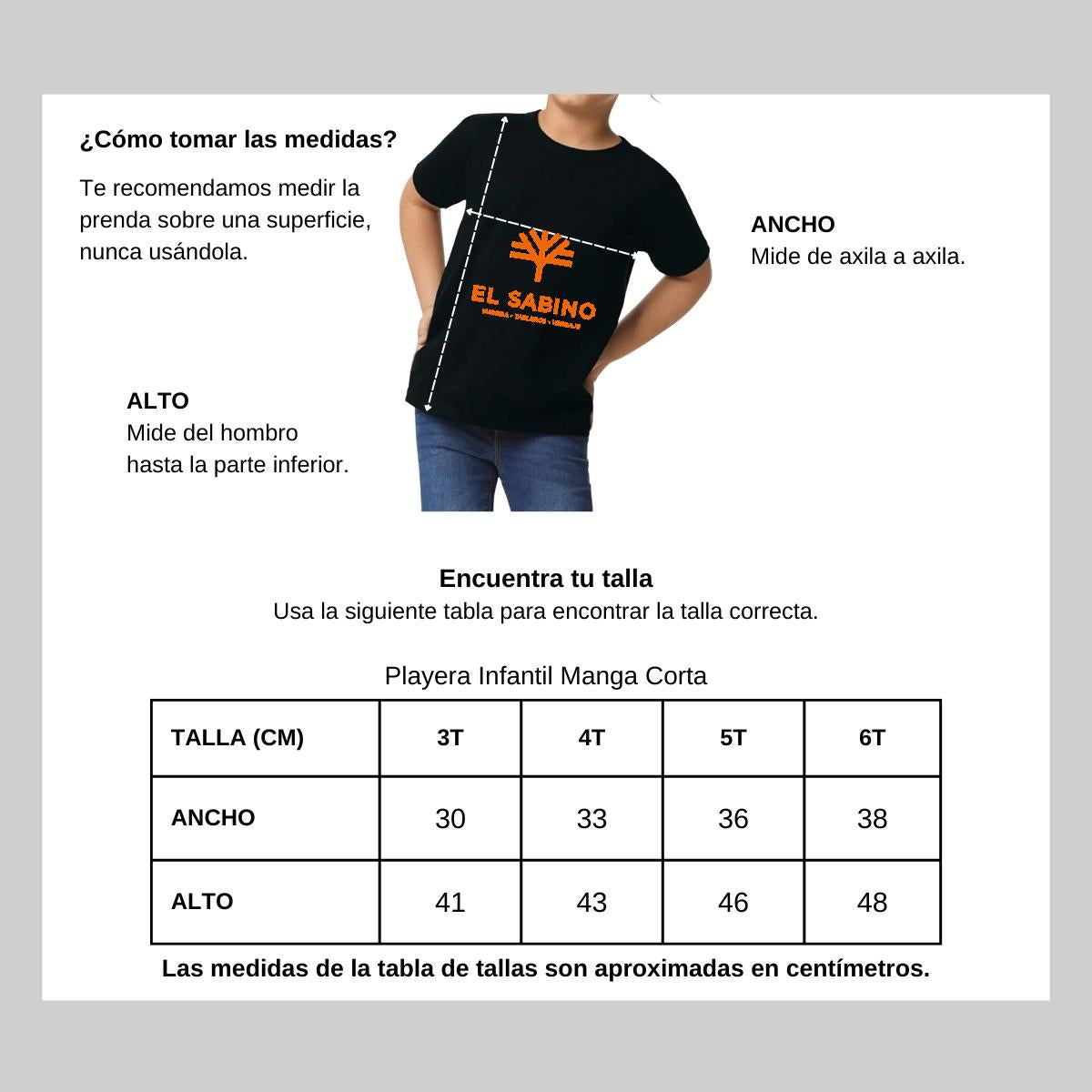 Playera Manga Corta Infantil Negro Personalizable Logo