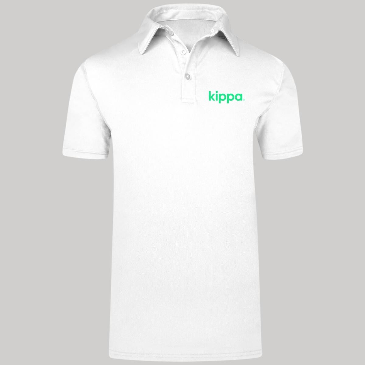 Playera Tipo Polo Hombre Manga Corta Blanco Personalizable Escudo