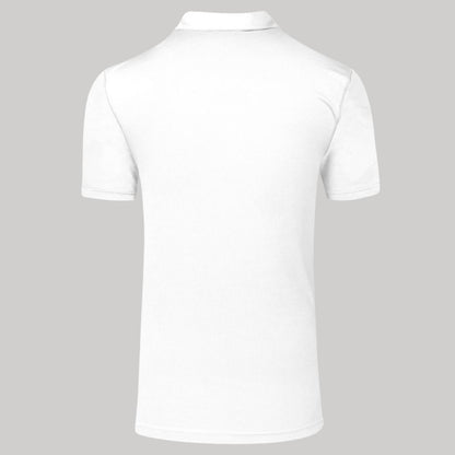 Playera Tipo Polo Hombre Manga Corta Blanco Personalizable Escudo