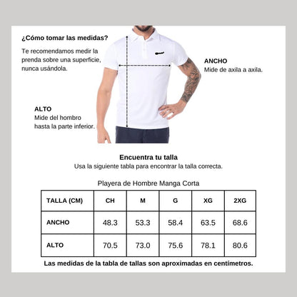 Playera Tipo Polo Hombre Manga Corta Blanco Personalizable Escudo