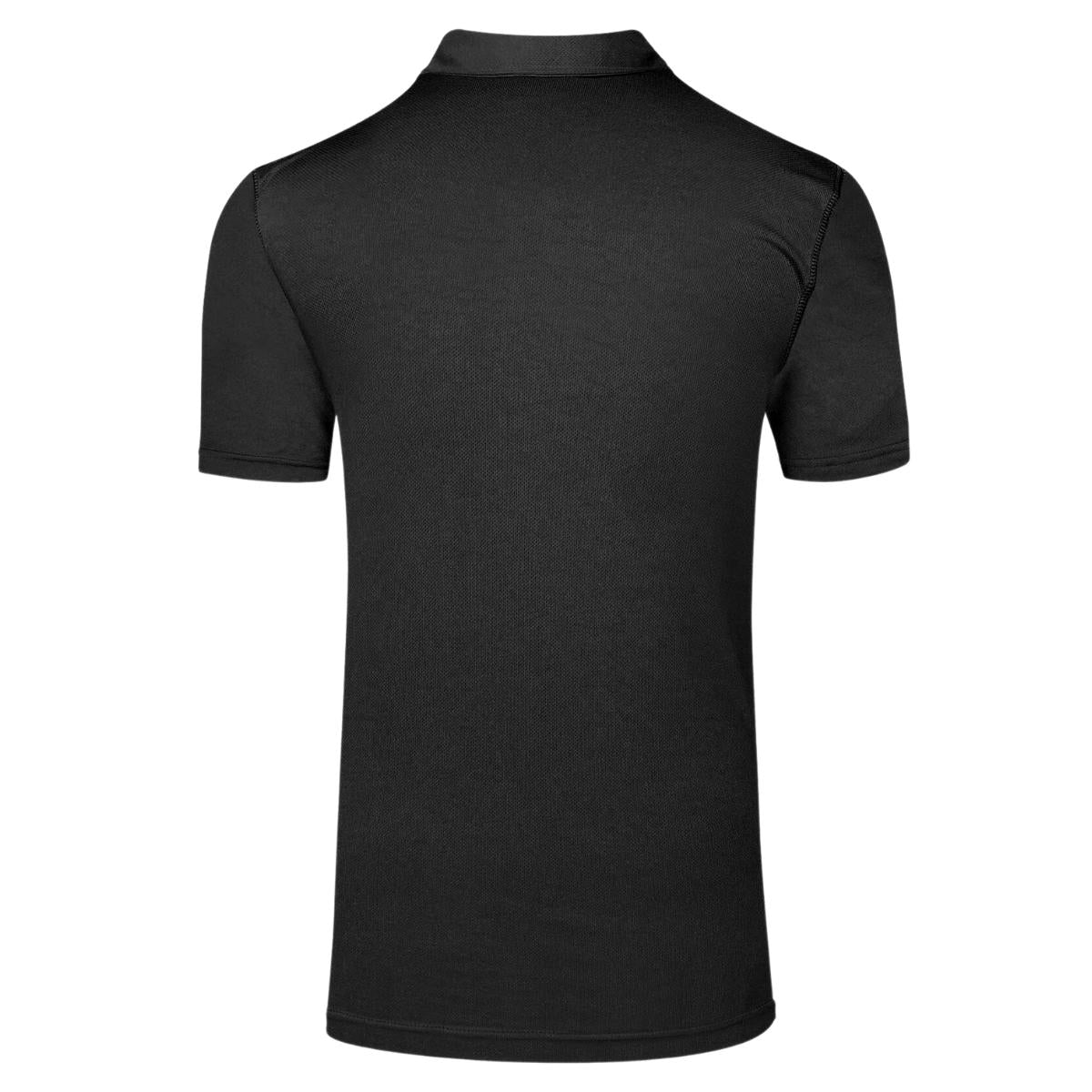 Playera Tipo Polo Hombre Manga Corta Negro Personalizable Escudo