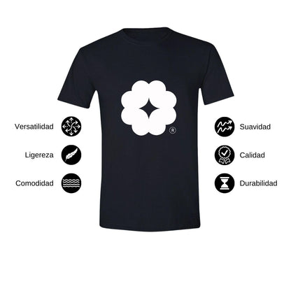 Playera Manga Corta Hombre Negro Logo Personalizable