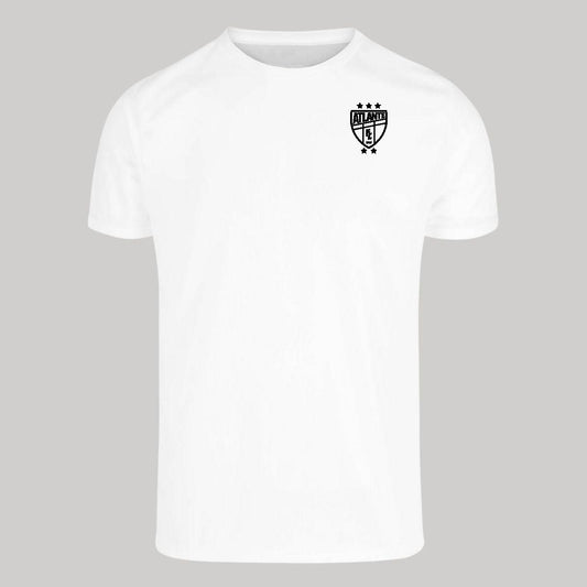 Playera Transpirable Hombre Manga Corta Blanca Escudo