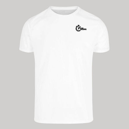 Playera Transpirable Hombre Manga Corta Blanca Escudo